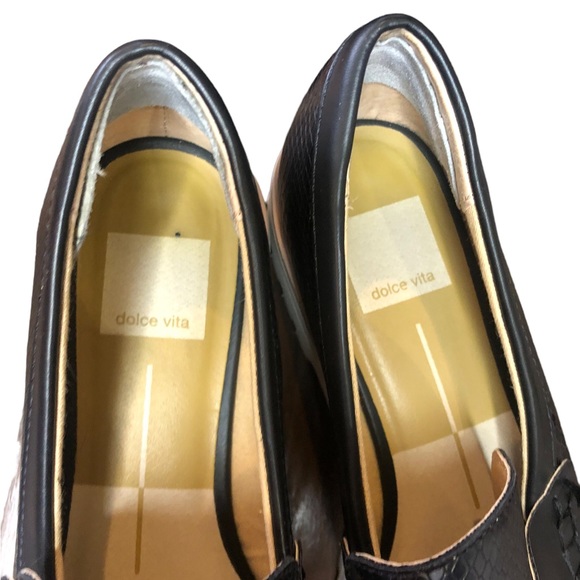 Dolce Vita Snakeskin Stella Loafer Size 7M - Picture 3 of 6
